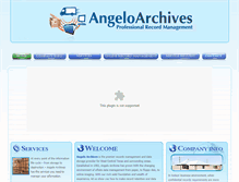 Tablet Screenshot of angeloarchives.com